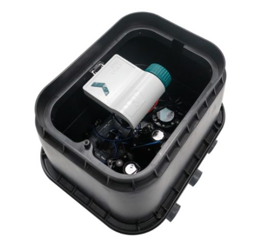 Rain pozzetto preassemblato 111-155 SMART 1 centralina Pure Vision+ turbina + 2 elettrovalvole RN 155  1» MxUN
