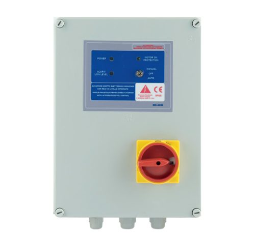 Quadro elettropompa Monofase 2,2 kw 22 Ah generale con interruttore s/relè AEM 00220