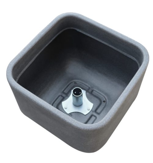 Vaso quadrato in PE per colonnine colortap 405 x MOON