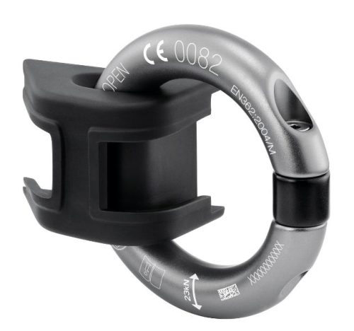 Anello RING2SIDE consente di trasformare un punto di attacco laterale in tessuto in punto di attacco metallico PETZL