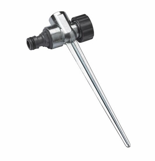 Puntale metallo con filettatura 1/2" femmina + raccordo click e tappo