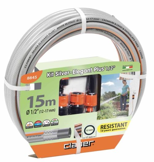 Kit Tubo Silver Elegant Plus 15 m Ø 1/2" (12-17 mm) CLABER 8845