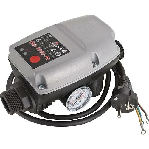 Pressostato / flussostato Brio 2000m Elettronico per Controllo Elettropompe con manometro e cavo di collegamento